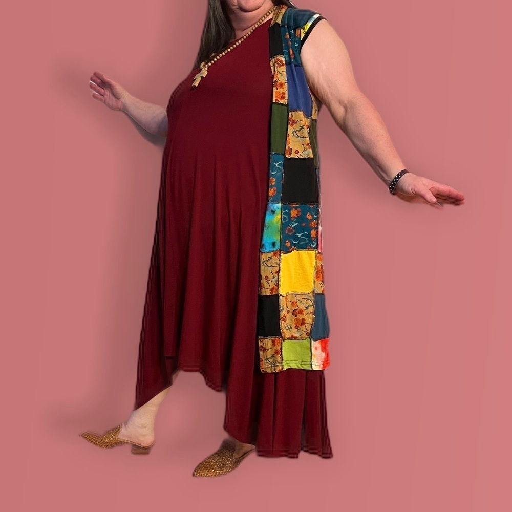 NWT burgundy knit tank dress. CLEARANCE - Picture 4 of 6